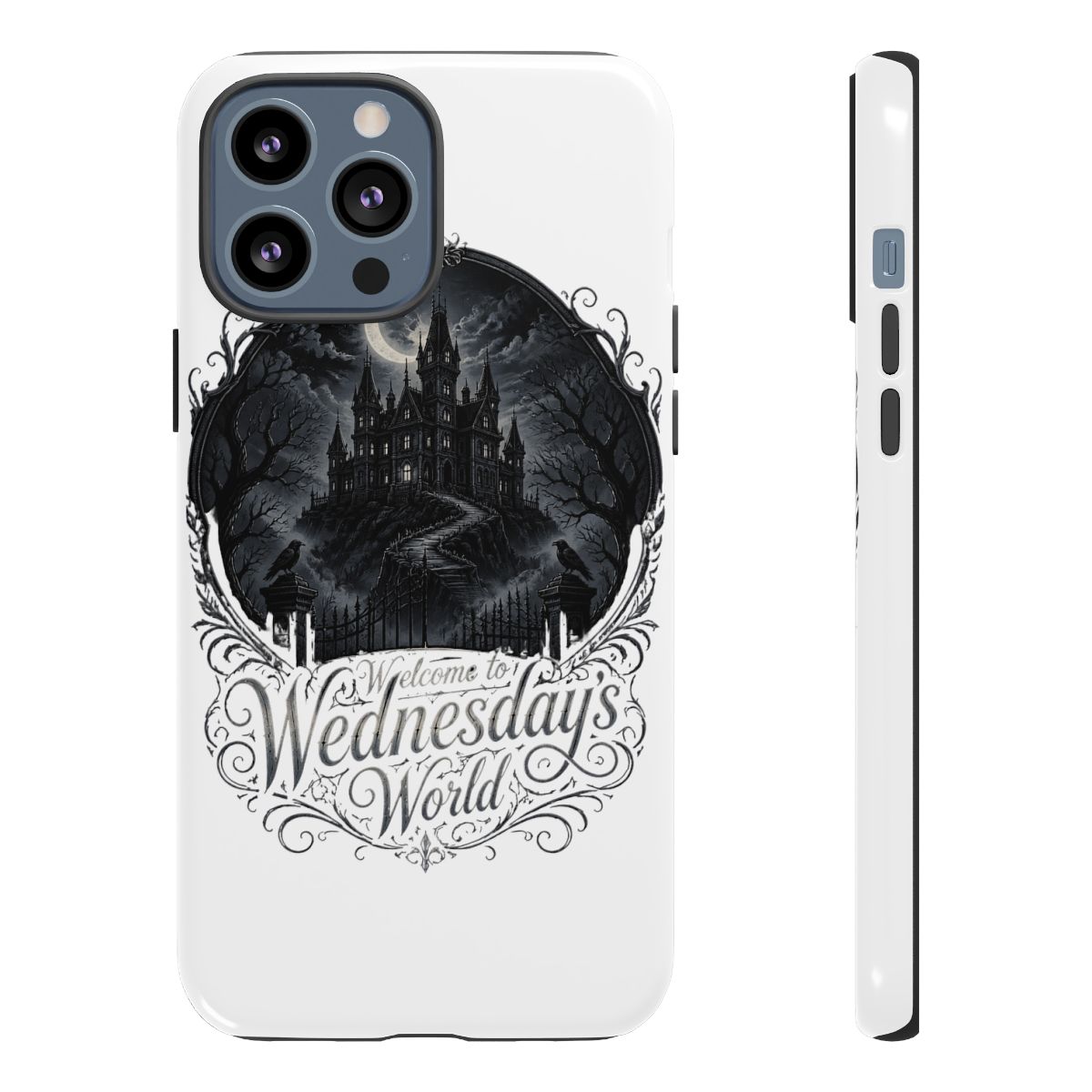Wednesday "Welcome to Wednesday" Phone Case - alternate angle 3, merchandise