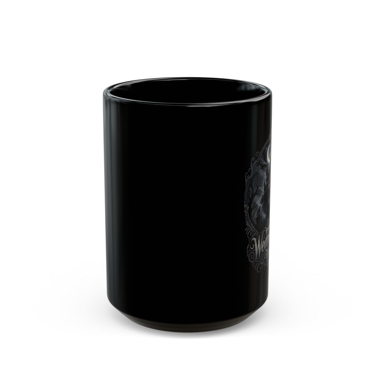 Wednesday "Welcome to Wednesday" Black Mug - alternate angle 2, merchandise