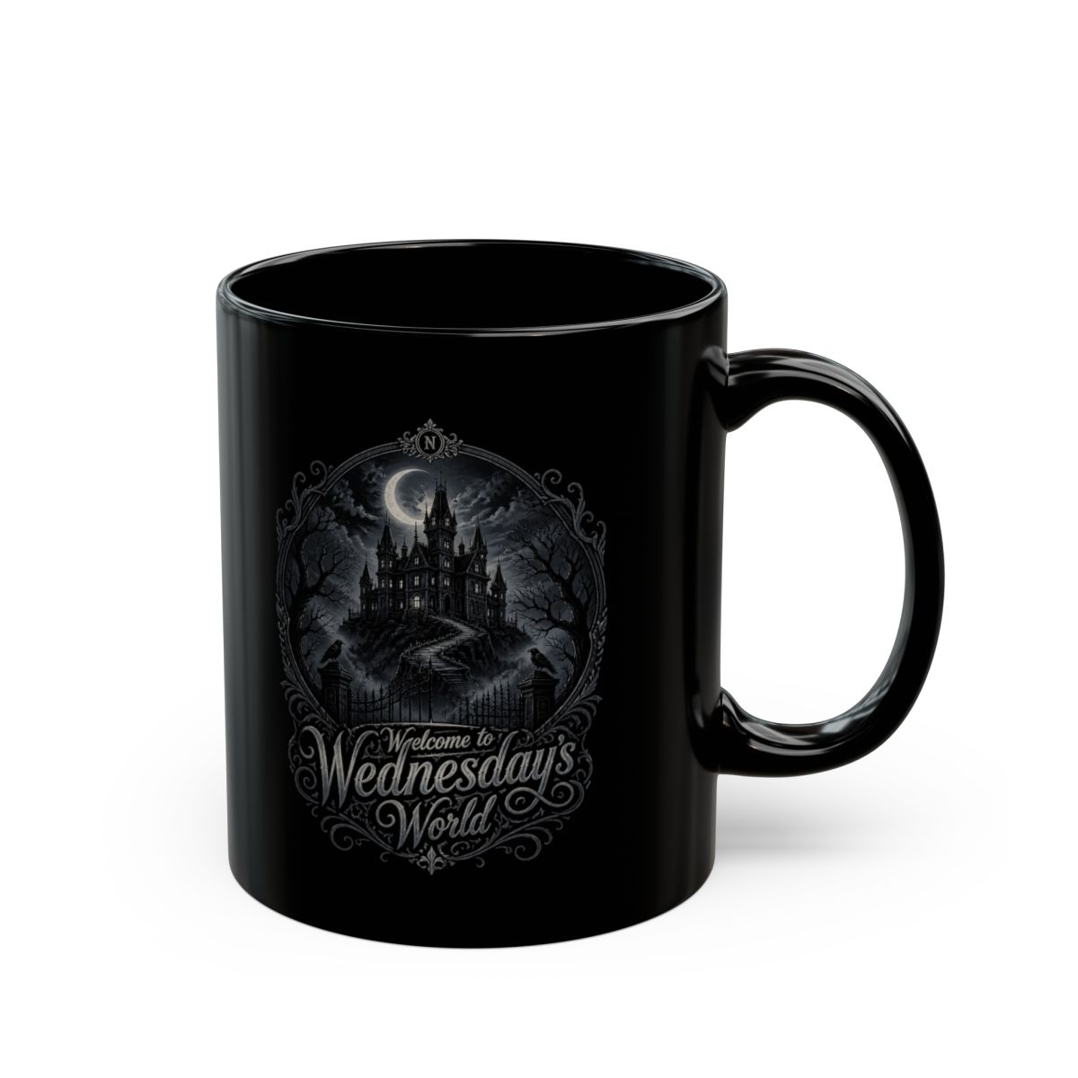 Wednesday "Welcome to Wednesday" Black Mug