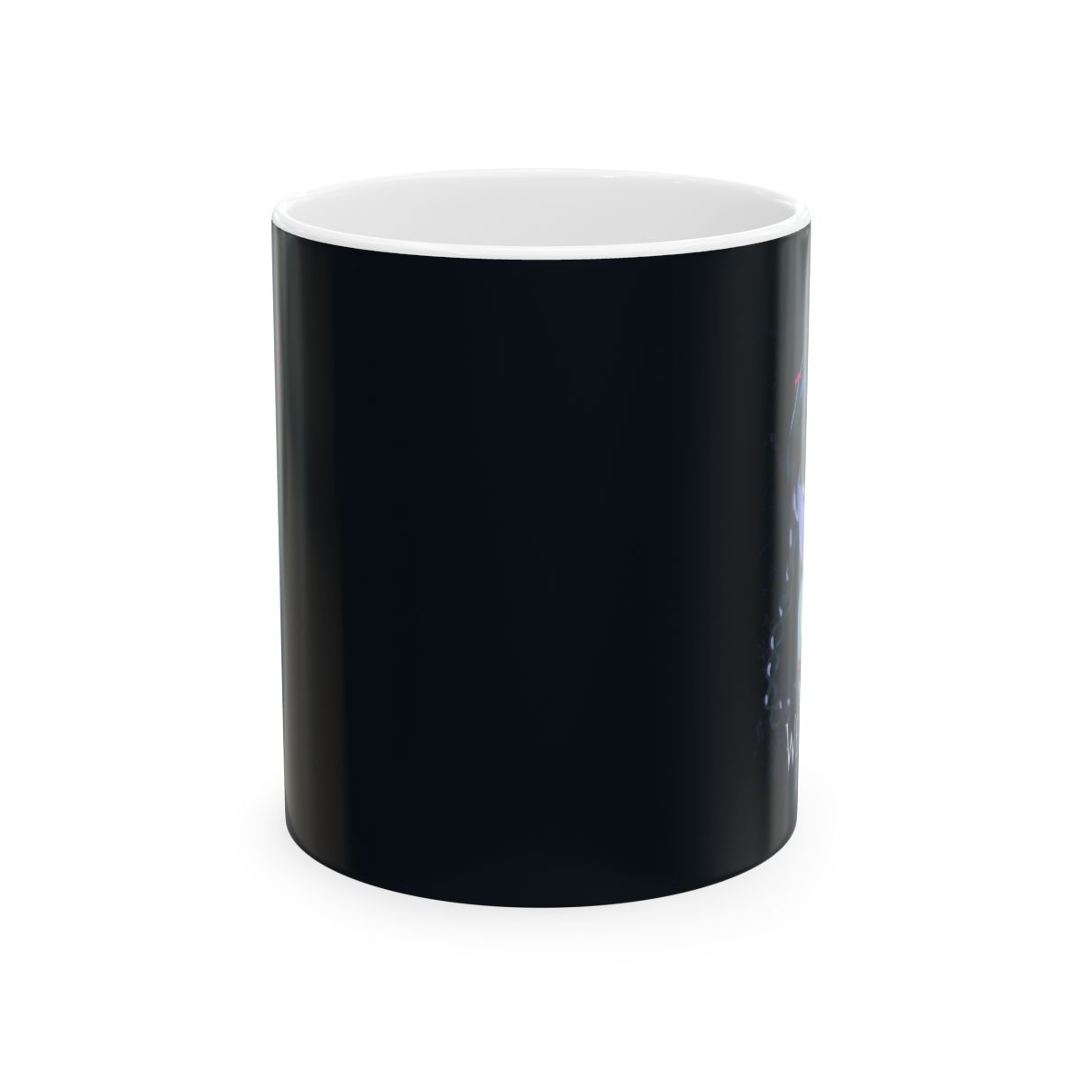 Vibrant Neon Jellyfish Mug | Ceramic Coffee Cup | Wednesday Merch - alternate angle 1, merchandise