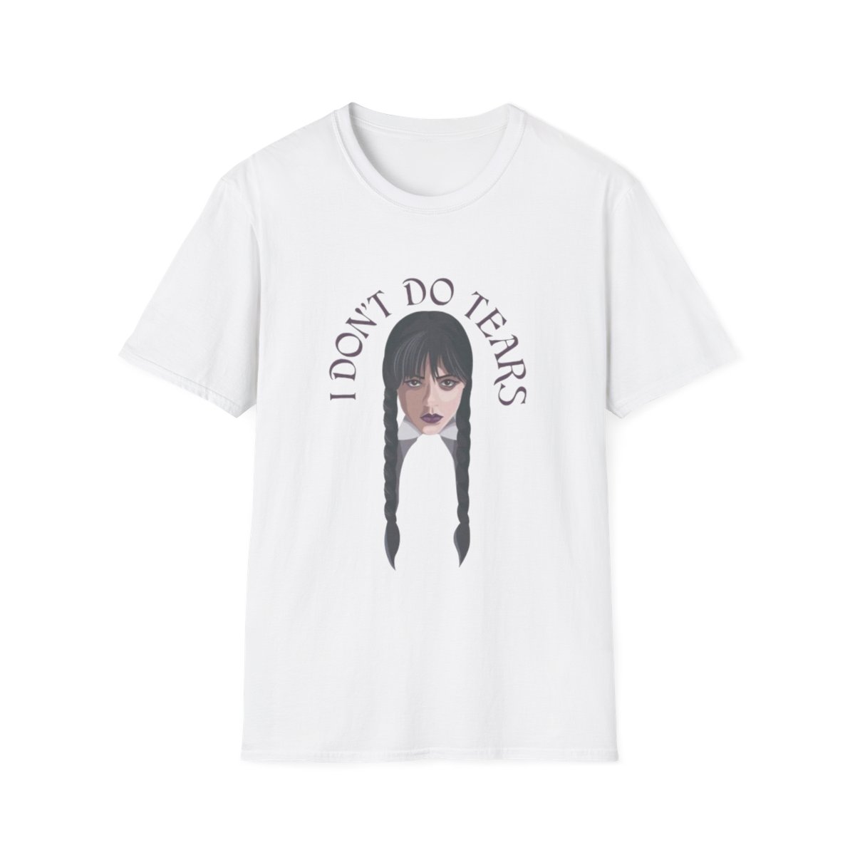I Don't Do Tears T-Shirt | Goth Portrait Tee | Wednesday Merch — official Wednesday T-Shirts